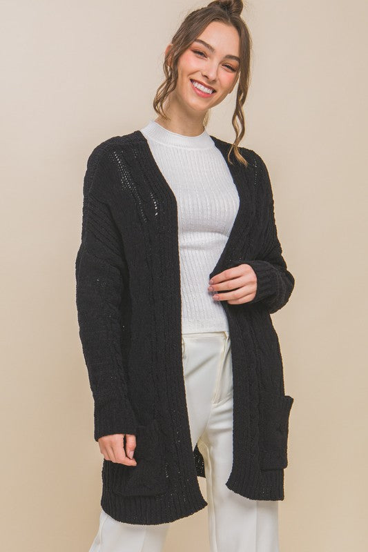 The Luxe Cardi-Classic Black