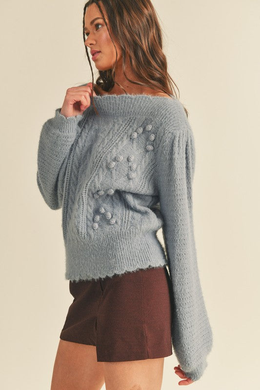 Arabella Sweater-Cloud Blue